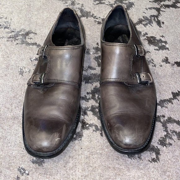 John Varvatos distressed monk strap shoes - Picture 3 of 5